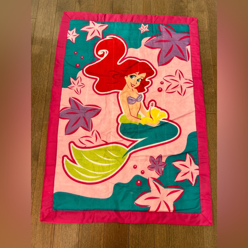 Vintage Disney Little Mermaid‎ Kids play blanket- outdoor/indoor